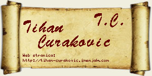 Tihan Curaković vizit kartica